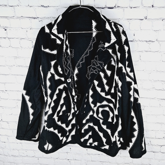 PARSLEY & SAGE | button up reversible lightweight blazer jacket - Picture 3 of 12